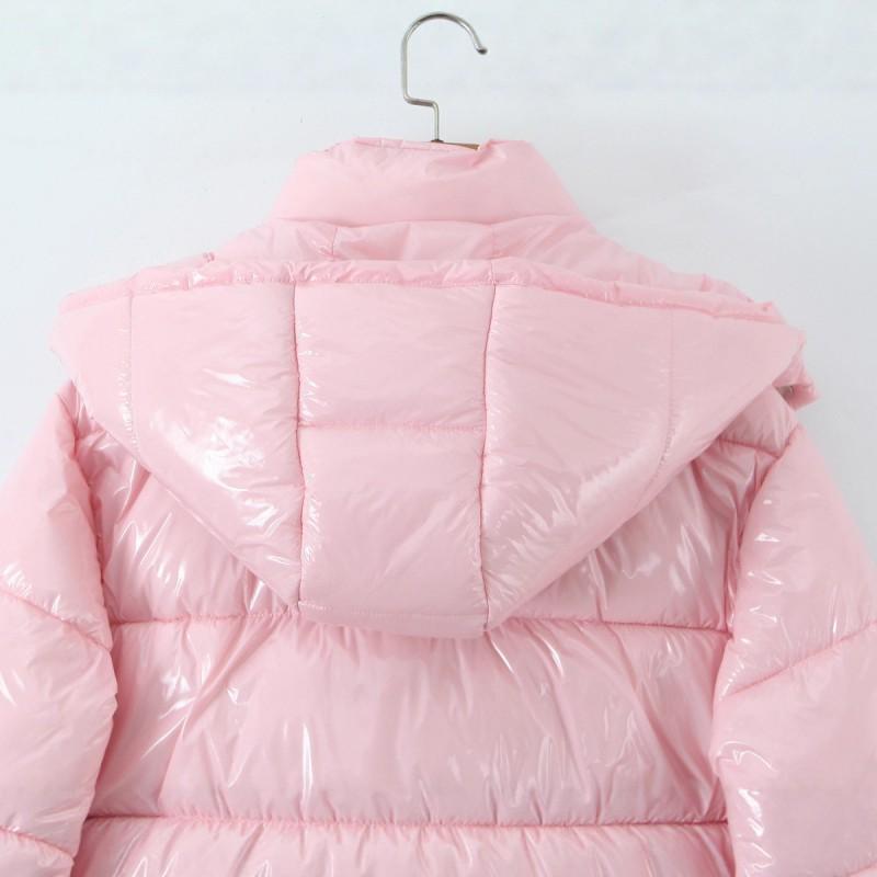 Womens Casual Loose Stand Collar Hooded Cotton Coat Winter Fashion Outerwear