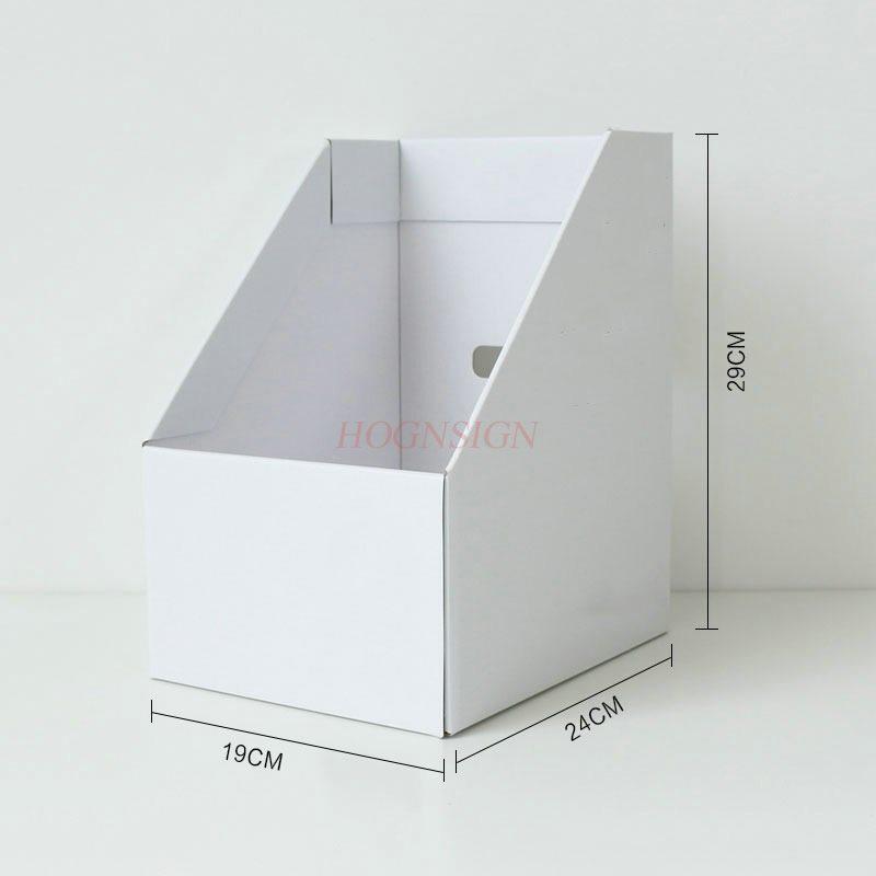 1pcs Office paper file box, desktop storage rack, vertical paper box, book box, book storage, archive and data bookshelf