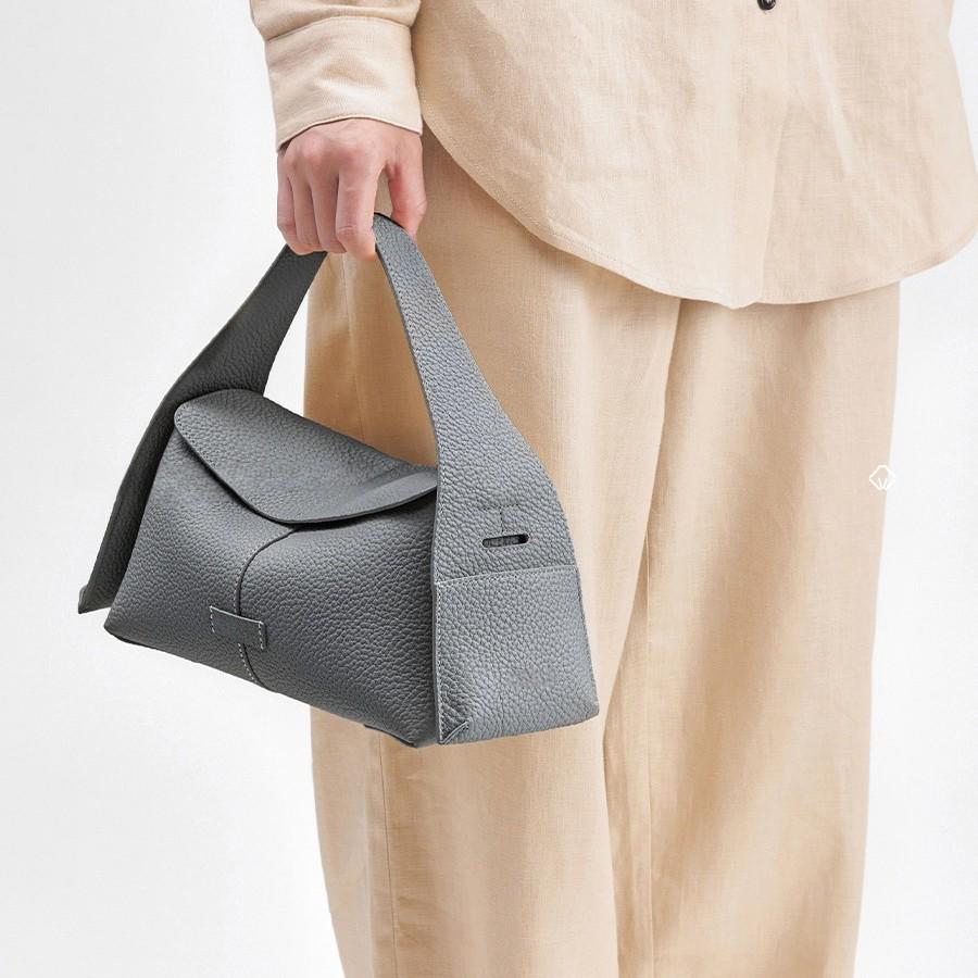 Yamashita Ear-Hanging Genuine Leather Womens Hobo Bag - Versatile Simple Handbag, Shoulder & Crossbody Bag for Commuting