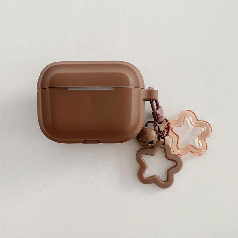 ins simple star pattern earphone case protective case AirPods 1/1/1/1st generation Pro1 + bell buckle