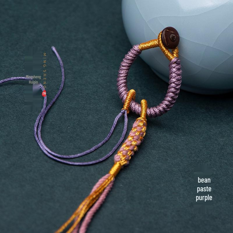 

Hand-Woven King Kong Knot Tassel Keychain DIY Accessory H4