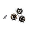 3Pcs Guitar Knobs Amber Top Hat Knobs Guitar Speed Control Knobs Volume Tone Control Knobs Fits 4.5mm/0.18" Rotary Shaft
