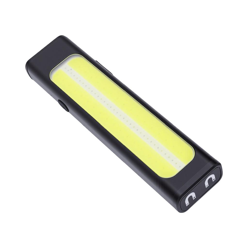 Rechargeable Flat Flashlight 11 Modes Water Proof COB LED Pocket Flashlight with Clip Magnetic Base for Camping Travel