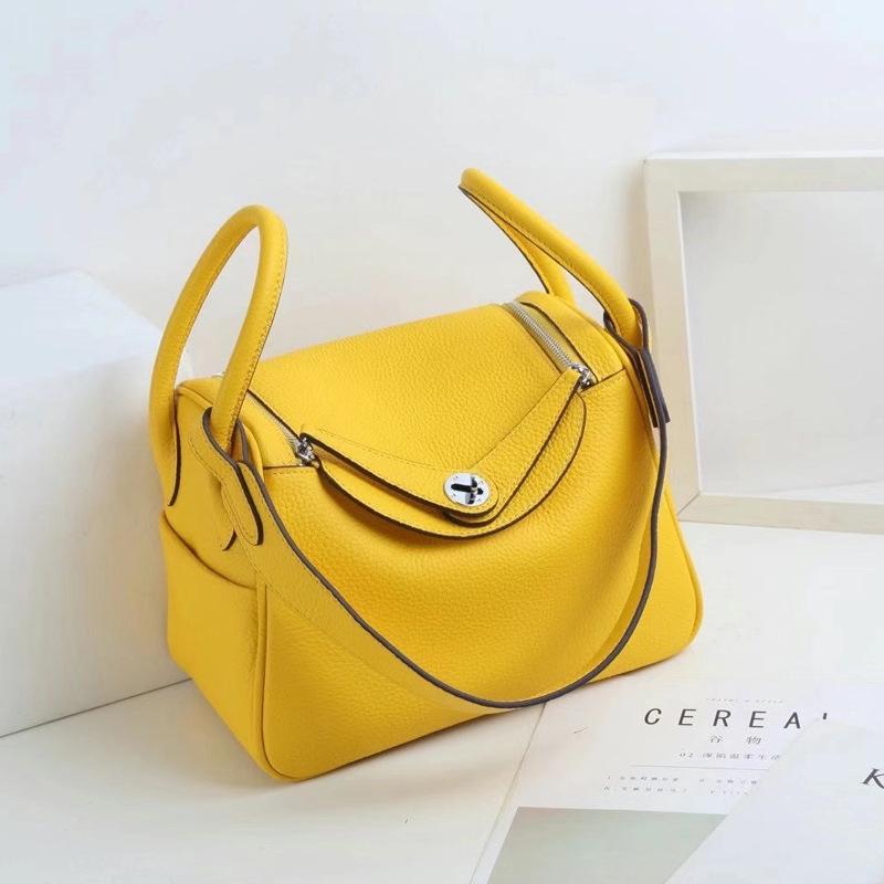 Cross-border Foreign Trade First-layer Cowhide Pillow Bag Fashionable Versatile LD Bag Doctor Bag Large Capacity Underarm Shoulder Bag Women