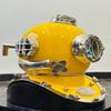 Nautischer Taucherhelm, Gelbe Beschichtung, Tiefseetaucher, Maritimes Marinedekor, Taucherhelm, Bestes Geschenk
