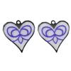Beautiful Earrings Necklaces Keychains Pendant Mold Flexible Heart Shape Pendant Silicone Mold for Jewelry Studios
