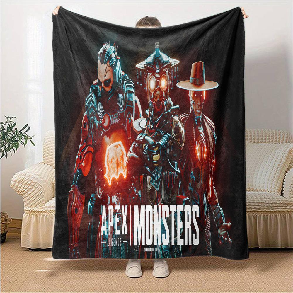 Space Explorer Adventure Flannel Blanket, Soft Polyester, Modern Design, All-Season for Camping, Travel, Gifts for holidays or birthdays