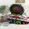 Coperta Peluche Moon Music di Coldplay Tappeto Morbido per Sonnellino Divano Soggiorno Caldo Ufficio Camera da Letto Compleanno Casa Viaggio Regali per Bambini