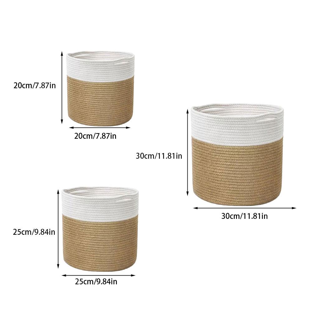 Wide Application Woven Storage Baskets For Home Office And Garden Flower Pots Home Decor Laundry