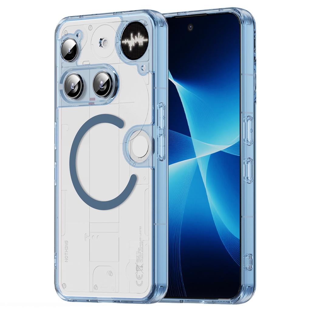 Nothing Phone 3 Clear Phone Case,Non-Yellowing Magnetic Phone Case for Nothing Phone 3