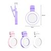 Rechargeable Mini Pocket Fill Light Soft Light LED Ring Light Portable Clip-On Selfie Ring Light