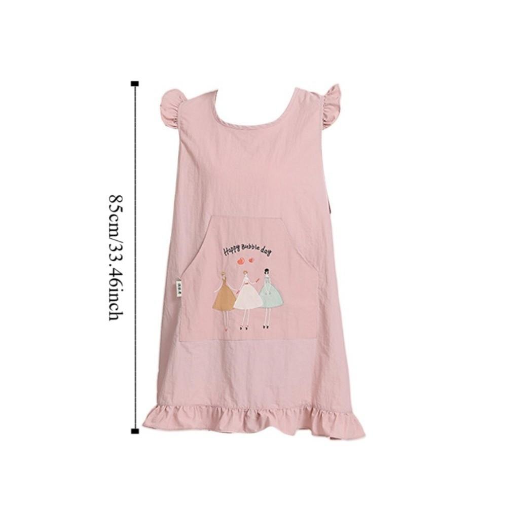 Soft Vest Style Apron Breathable Kitchen Apron Coffee House Uniform Waterproof Apron  Restaurant