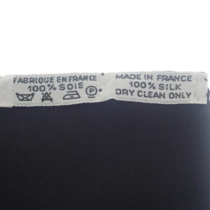 HERMES   scarf black/yellow silk Women