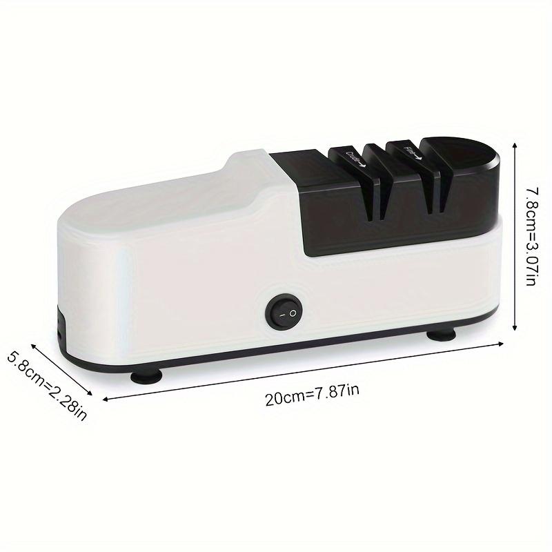 1pc, Electric Knife Sharpener, Electric Professional Knife Sharpener, Select Manual Knife Sharpener, Non-Slip Base, Stainless Steel Knife Sharpener