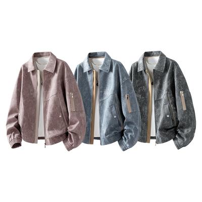 Loose Casual Jacket Men's Lapel Jacquard Light Luxury Business Plus Size Jacket Casual Jacket