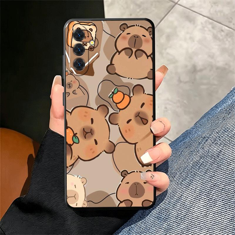 Lustige Capybara Cartoon Niedliche Weiche Handyhülle für Samsung A17 A37 A57 A16 A26 A36 A56 A15 A25 A35 A55 A14 A24 A34 A54 A13 A23 A33