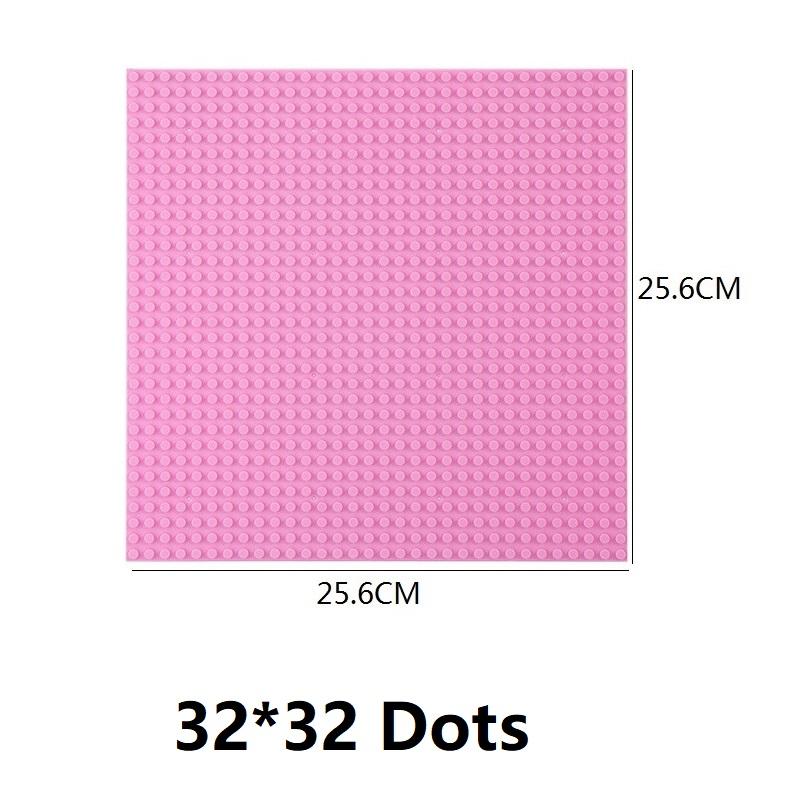 Non-Toxic Single Double Sided 32X32 16X16 16X32 Dots Classic Base Plates Blocks Diy Small Size Bricks Baseplates Construction Building Toy