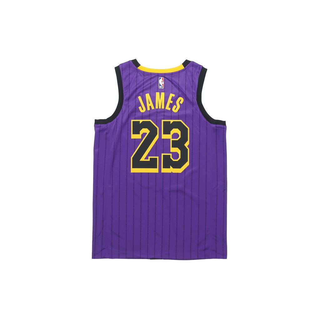 Nike NBA Los Angeles Lakers LeBron James City Fan Edition Jersey Purple Men Streetwear AJ4618-510