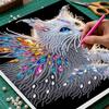 DIY Special Shape Drill Art Craft Pearl Diamond Painting with Frame 25x25cm Diamond Art Pearl Painting Kit for Adults Home Decor