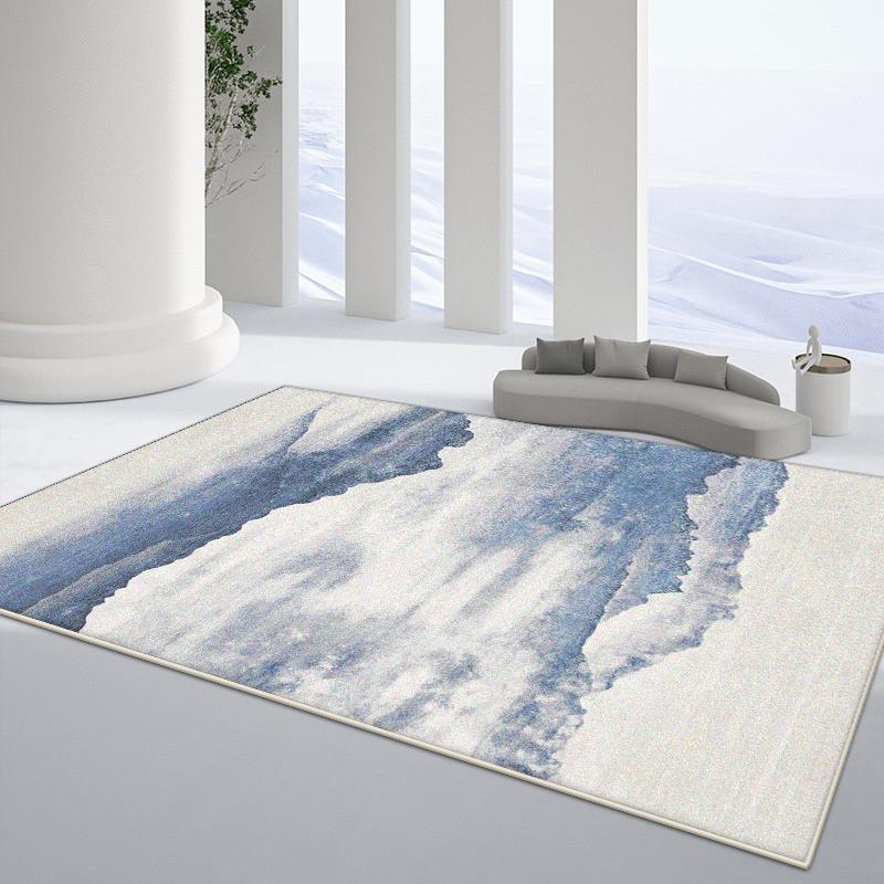 Modern Light Luxury Golden Carpet Living Room Abstract Decoration Large Area Non-slip Rugs Bedroom Cloakroom Washable Floor Mat