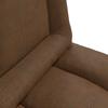 Adjustable Floor Chair Brown Fabric