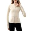 Women's Autumn Long Sleeve Zipper Yoga Jacket - Slim Fit for Running & Training