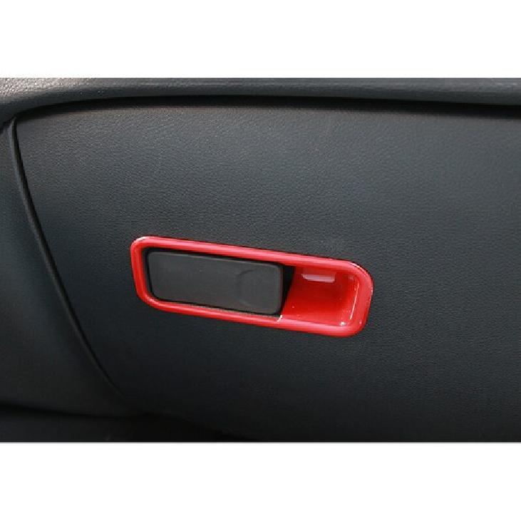 Co-Pilot Storage Box Handle Frame Trim 1* For Jeep Compass 2017- Bright Red