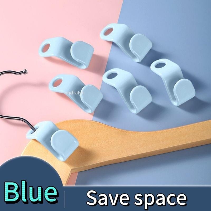 

10-30 шт. удлинители для вешалок для одежды, крючки, прочные, каскадные, крючок, экономящий место, органайзер для одежды, пластиковые зажимы для шкафа 10pcs синий