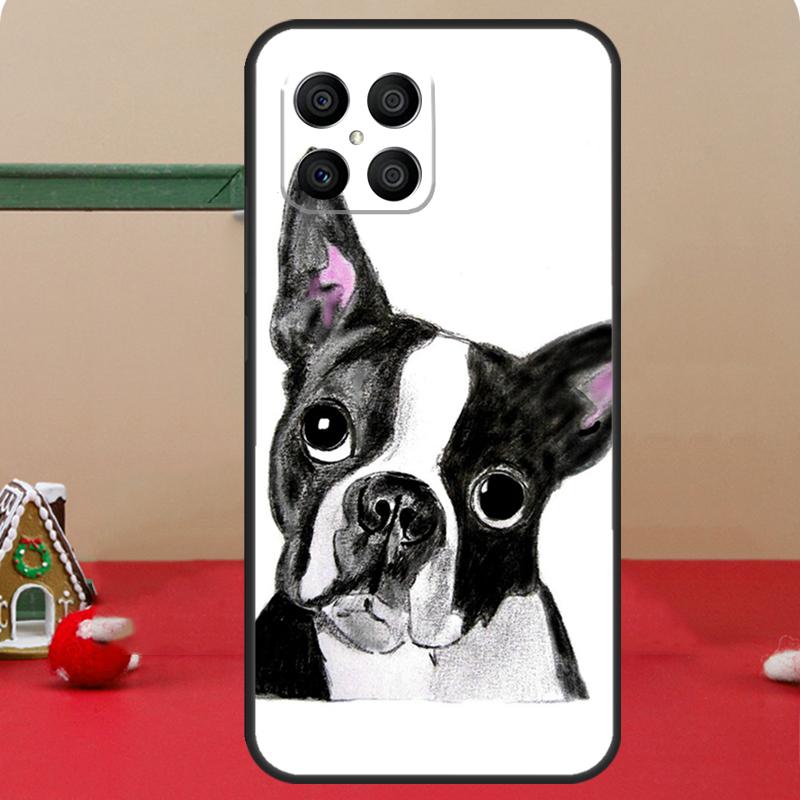 

Boston Terrier Dog Case For Honor Magic 8 5 6 7 Lite Honor 400 Pro 200 70 90 X8c X8b X9a X9b X9c X9d Win Cover Honor 70