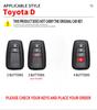 Zinc Alloy Car Remote Key Case Cover For Toyota CHR Prado 2017 2018 Prius Camry Corolla RAV4 2020 2025 2025 2025 Car Accessories