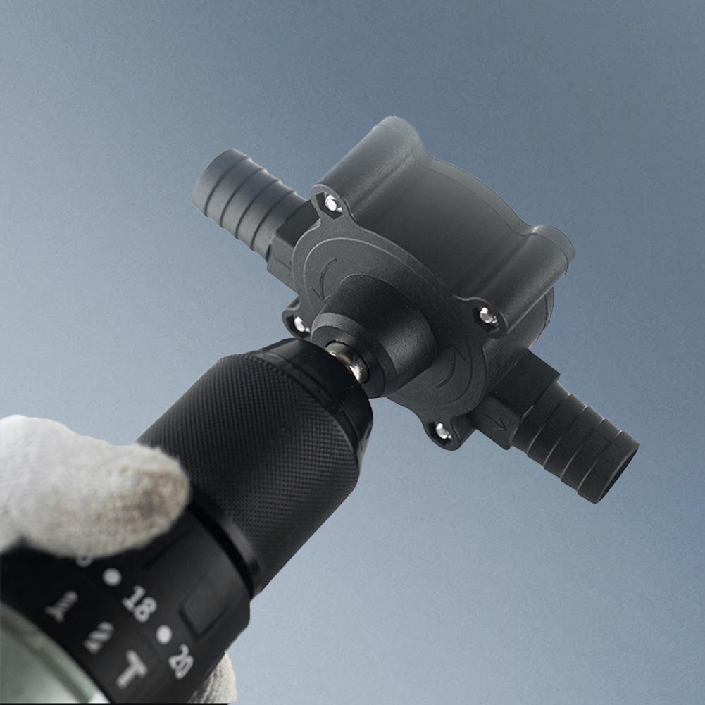 Electric Drill Pump Portable Mini Hand Liquid Transfer Pump Self-priming Diesel Oil Fluid Water Pump DC Pumping Machine for Home
