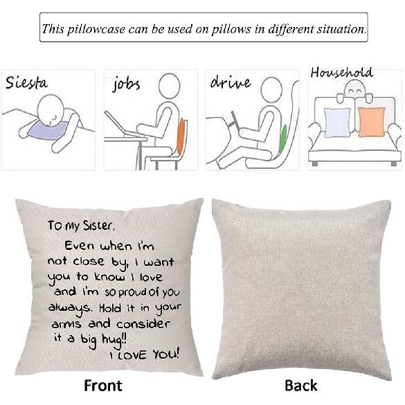 Sisters Gift from Sister,Even When I m Not Close by I Want You to Know I Love and I Am So Proud of You-Reminder Gift for Lady Girls Soul Siser Big