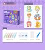Children's DIY Crystal Glue Painting Castle & Pendant Graffiti Kit