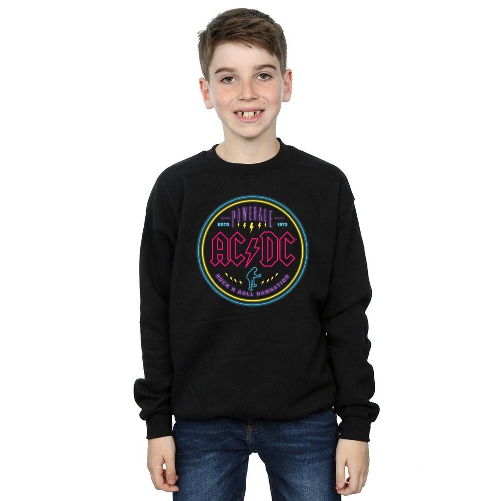 AC/DC Boys Circle Neon Sweatshirt