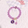 Little Daisy Popcorn Bracelet with Pink Crystal Sunflower – Versatile Women's High-End Feel