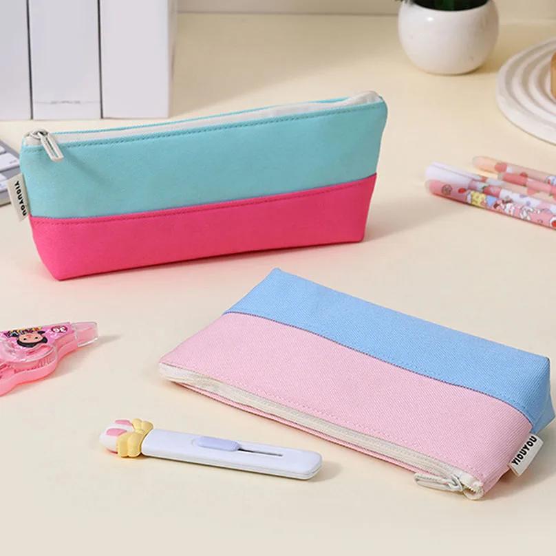 Genähtes Buntstiftetui Schuletui Federmäppchen Schreibwaren Schulanfang Einfaches Stifteetui Schulbedarf Bleistiftbeutel