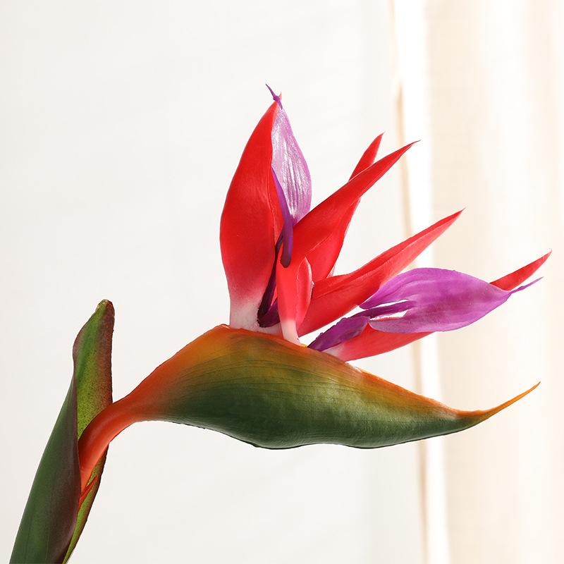 

Realistic Rubber Bird of Paradise, Strelitzia, Washable Faux Flower for Home & Hotel Décor красный