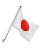 Japanese National Flag, S-type, for Apartment Building Installation [Tetron, Flagpole with Magnet, for Supporting the Japanese National Team, Made In
