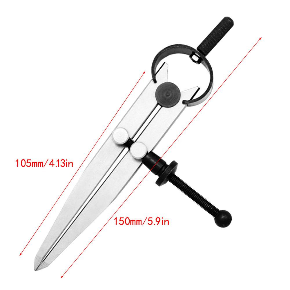 Durable Adjustable Wing Divider Edge Creaser DIY Sewing Leather Metal Craft Tool Compass