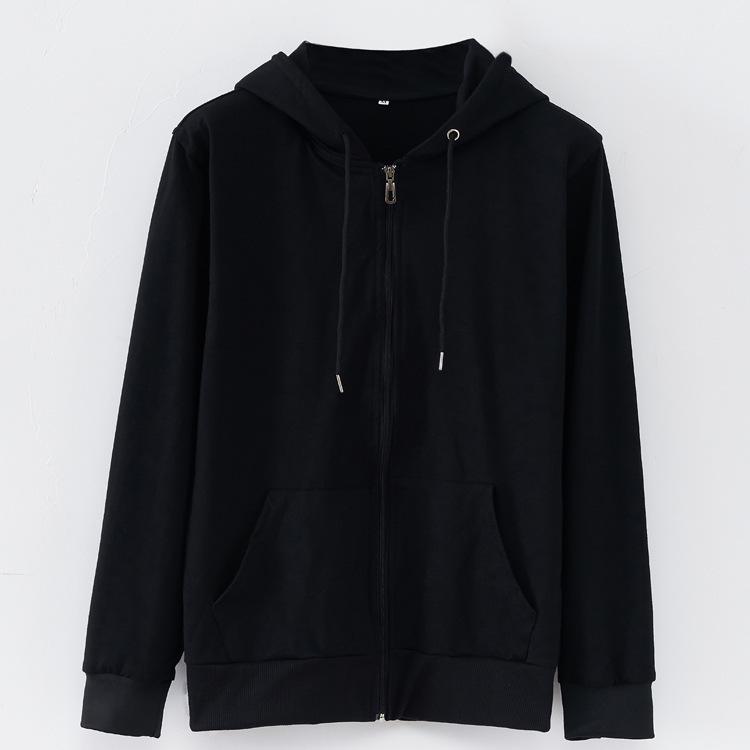 Men's Spring Casual Hooded Zip Sweatshirt: Loose Fit, Long Sleeve, Couple Jacket