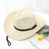 Cowboy Straw Hat Women's Summer Travel Visor Year New Ethnic Style Jazz Hat Big Brim Beach Hat