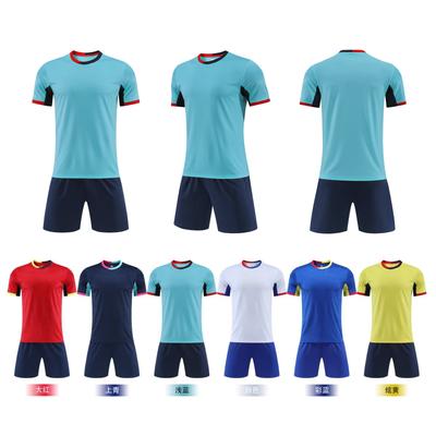 New Football Jersey Printed Set Men Can Print Children'S Adult Team Training Game Player Version Short-Sleeved Football Jersey