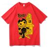 Spiel Bendy and The Ink Machine T-Shirt Sommer Kurzarm Damen T-Shirts Streetwear Unisex Locker Rundhals Grafikdruck T-Shirts