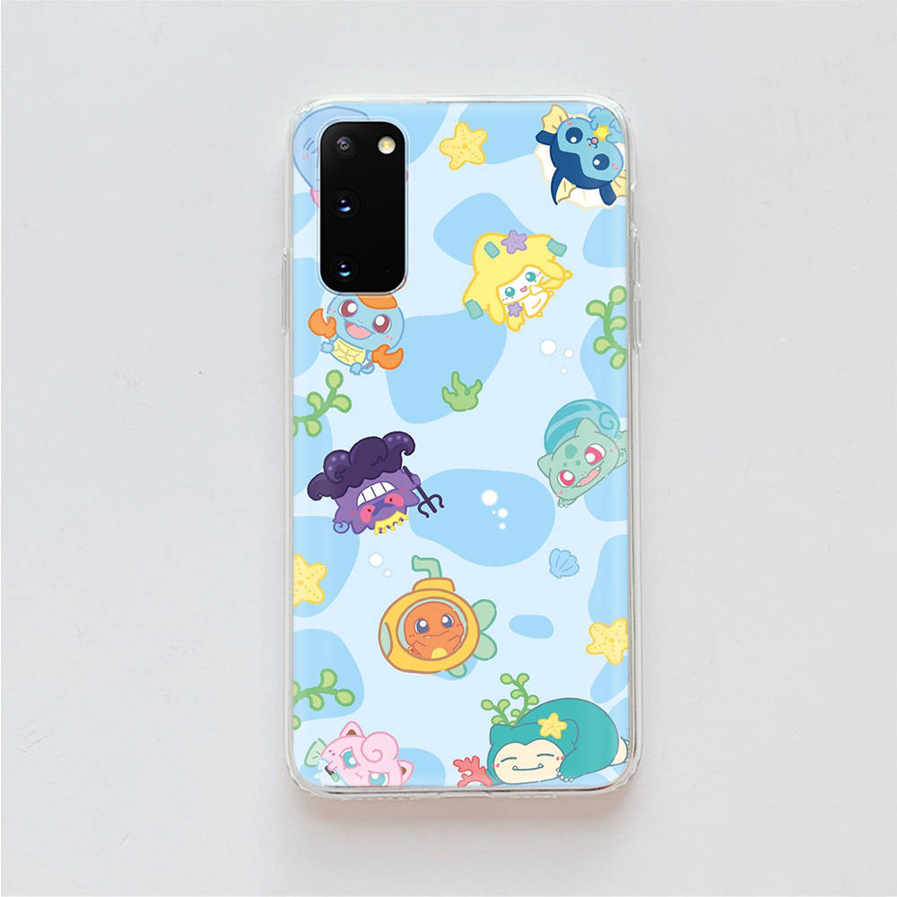 AP7 Pokemon Clear Case for Samsung A04 A14 A23 A34 A54 M23 M33 M52 M53 Realme 10 9 C30S C35 C55 VIVO Y02 Y21 Y33S Y51 X80 V25 Cover