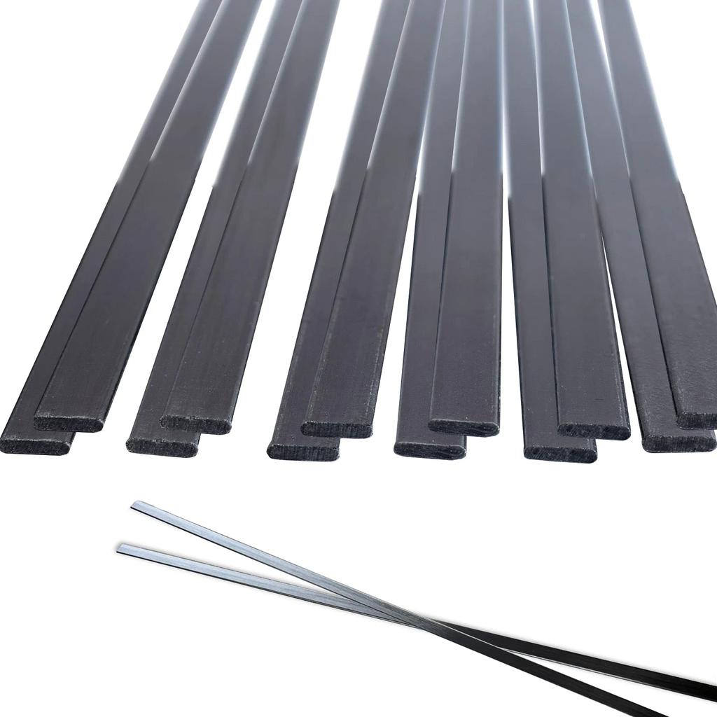 5pcs Pultruded Carbon Fiber Flat Solids Strip 0.3mm 0.5mm 0.6mm 0.8mm 1mm X 500mm for RCs Airplane Quadcopter DIY