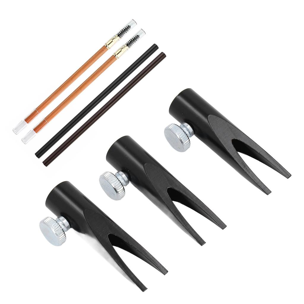 Eyebrow ening Tool Metal U Shaped Slot Eyebrow Pencil ening Tool Aluminium Alloy eners for Beginners Professional
