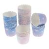 50Pcs Regenbogen Cupcake Liner Für Backen Gradienten Cupcake Wrapper Backen Tassen
