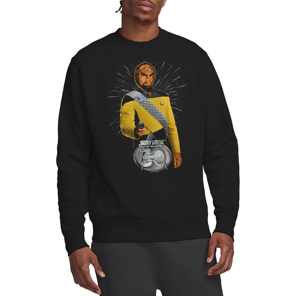 STAR TREK Unisex Adult 30 Worf Sweatshirt