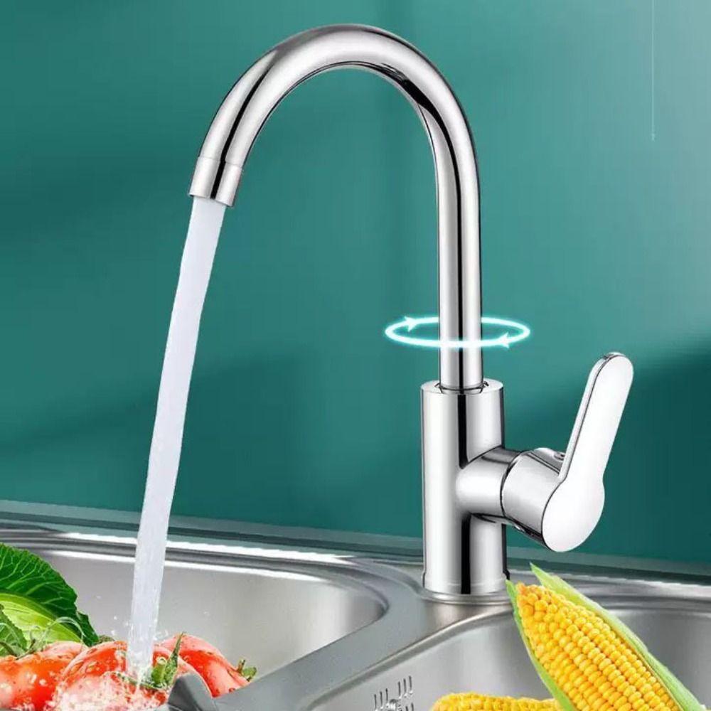 Rotatable Single Cold Water Faucet Universal Kitchen Water Tap Sink Water Tap  Washbasin