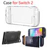 Clear Hard Case for Switch 2 Split Type Anti-scratch Crystal Protector Case Anti-fall Protective Shell for Switch 2 Accessories
